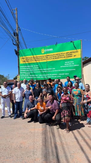 Após articulação de Paula e deputado, ruas do bairro Itapajé serão asfaltadas em Cuiabá