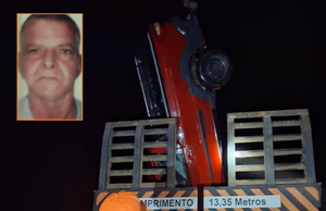 Polícia confirma identidade de motorista que morreu após veículo cair em rio