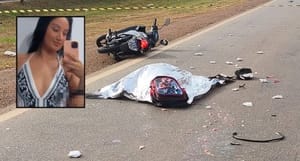 Gestante morre e criança fica ferida após colisão entre moto e carreta na BR-364