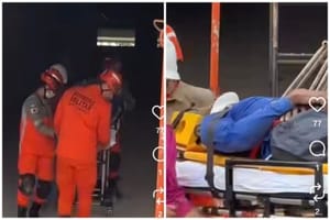 Trabalhador fica ferido após guincho se desprender durante obra em prédio de MT