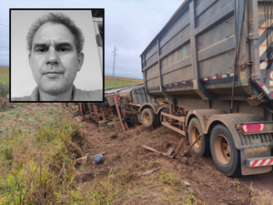 Homem de 51 anos morre em colisão frontal entre carro e carreta na BR-364