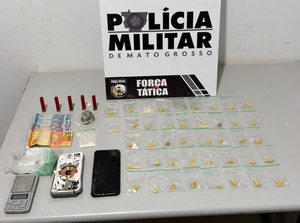 Força Tática prende três pessoas e apreende porções de drogas em Tangará da Serra