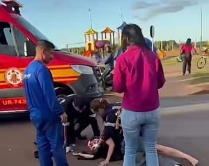 Colisão entre duas motocicletas deixa três feridos em Campo Novo do Parecis