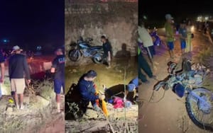 Idoso morre após perder controle de motocicleta e cair em córrego