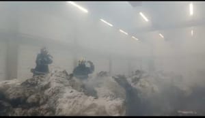 Incêndio em algodoeira destrói fardos de pluma e danifica equipamentos