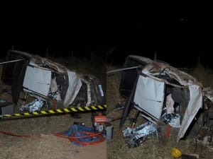 Homem morre em grave acidente entre carro e carreta em cidade de Mato Grosso