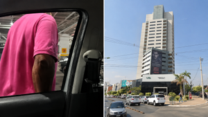 Homem persegue mulher e tenta invadir carro em estacionamento de prédio