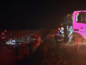 Motorista morre após caminhonete capotar às margens de estrada em MT