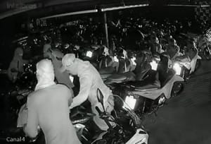 Encapuzados invadem loja e furtam seis motocicletas durante a madrugada em MT