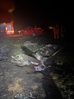Duas pessoas morrem após avião cair e explodir em cidade do interior de Mato Grosso
