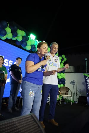 Paula Calil comemora reeleição de Faissal à ALMT com mais de 41 mil votos