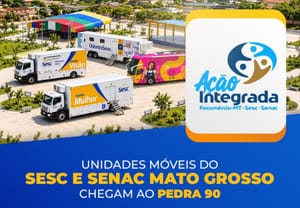 Unidades móveis de saúde do Sesc-MT chegam ao Pedra 90